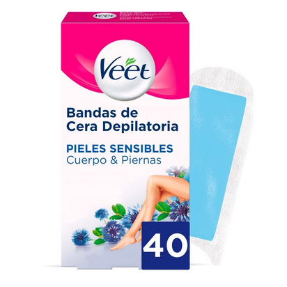 Veet Cera Fría Pele sensível 40 Bandas